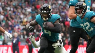 Week 8 Fantasy Flames running back: Tank Bigsby vs. Packers (Fantasy Football). Photo by Kirby Lee, Imagn Images