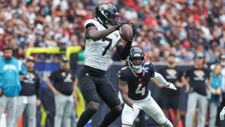 Week 5 Fantasy Flames WR/TE: Brian Thomas Jr. vs. Colts (Fantasy Football). Photo by Troy Taormina, Imagn Images