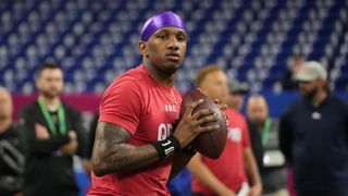 Michael Penix to Atlanta: Falcons QB’s fantasy forecast (Fantasy Football). Photo by Kirby Lee, USA TODAY Sports