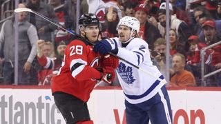 NHL best bets: Maple Leafs at Devils (NHL). Photo by Ed Mulholland, Imagn Images