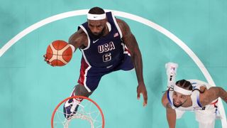 Brazil vs. USA best bets: LeBron James, Leo Meindl (Olympics). Photo by John David Mercer, USA TODAY Sports