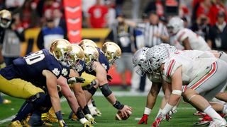 Ohio State vs. Notre Dame: CFP national championship picks (College Football). Photo by Kyle Robertson, USA TODAY NETWORK via Imagn Images