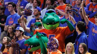 The Fade Five Podcast: Florida Gator chomp (Podcast). Photo by Matt Pendleton, Imagn Images