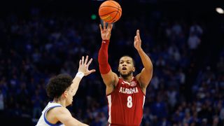 Vanderbilt vs. Alabama prediction and best bet (College Basketball). Photo by Jordan Prather, Imagn Images