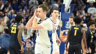 UConn vs. Creighton prediction and best bets (College Basketball). Photo by Steven Branscombe, Imagn Images