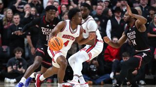 2025 Big 12 Tournament prediction (College Basketball). Photo by Michael C. Johnson, Imagn Images