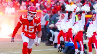 NFL Week 9 Top Props: Bank on Mahomes booty scoots (NFL). Photo by Mark J. Rebilas-Imagn Images