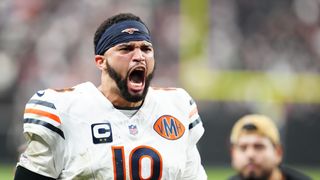 MNF Primetime Props: Bear ... UP! (NFL). Photo by  Stephen R. Sylvanie-Imagn Images